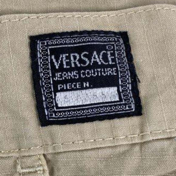 Khaki Versace Shorts w/ COA - Size 40 - Picture 3 of 7